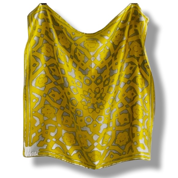 VINTAGE 1960’s VERA NEUMANN Silk Rayon Mandala Scarf - Picture 6 of 11